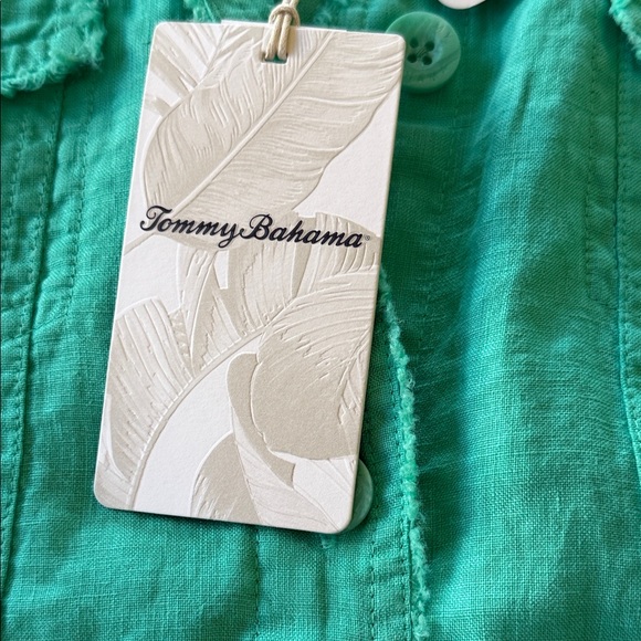 NWT Two Palms Raw Edge Jacket in Aqua Aloha size: M - Picture 5 of 7